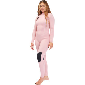 2022 Billabong Womens Salty Dayz 4/3mm Chest Zip Wetsuit F44F10 - Sea Pink
